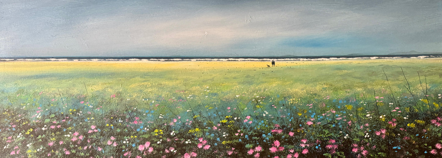 Original acrylic Painting Seaside Flowers by Stephen Allen. (Copy) (Copy)