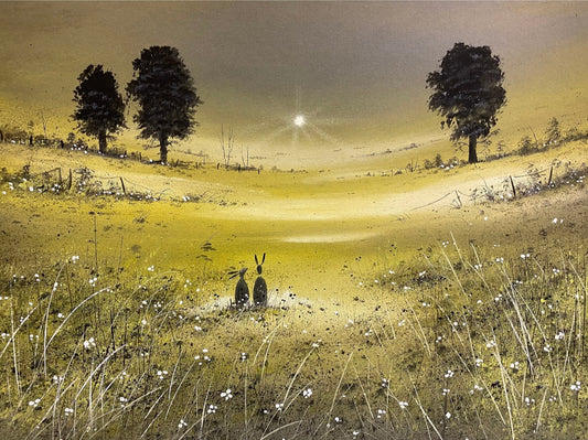 Spring Hares Fine Art Print by Stephen Allen