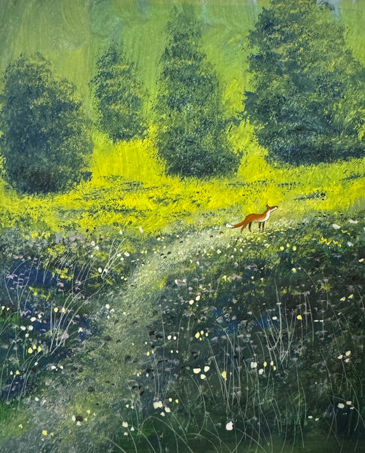 Original painting Red Fox  by Stephen Allen