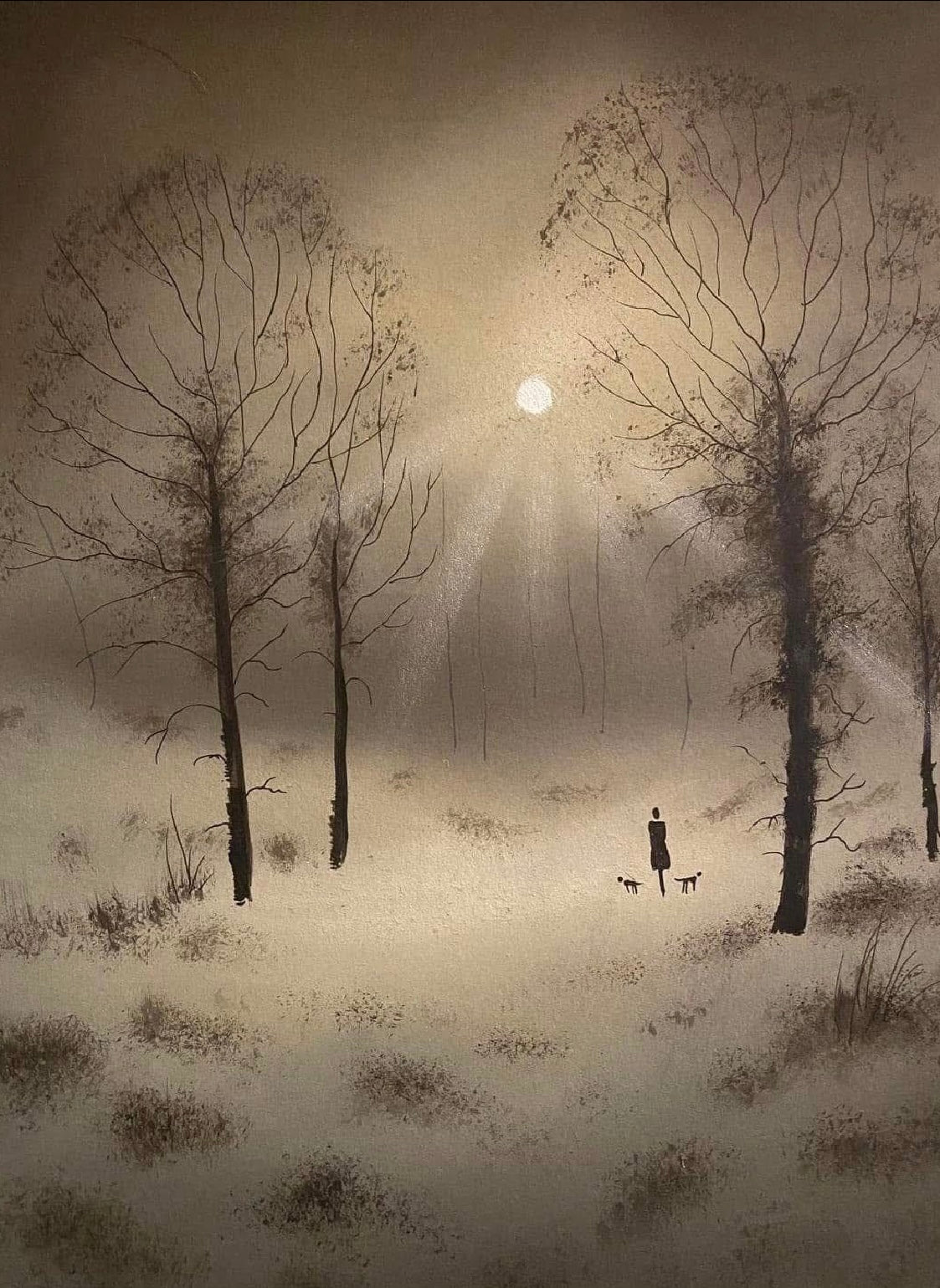 Silent Moon Fine Art Limited Edition Signed Print by Stephen Allen