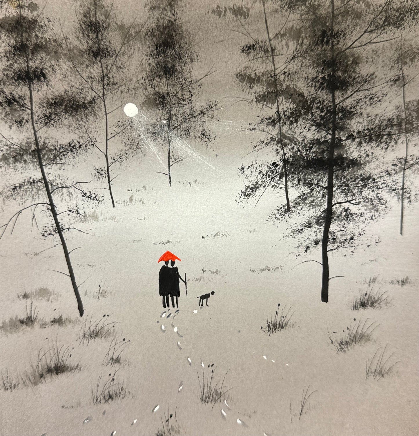 Evening Walk Original painting by Stephen Allen