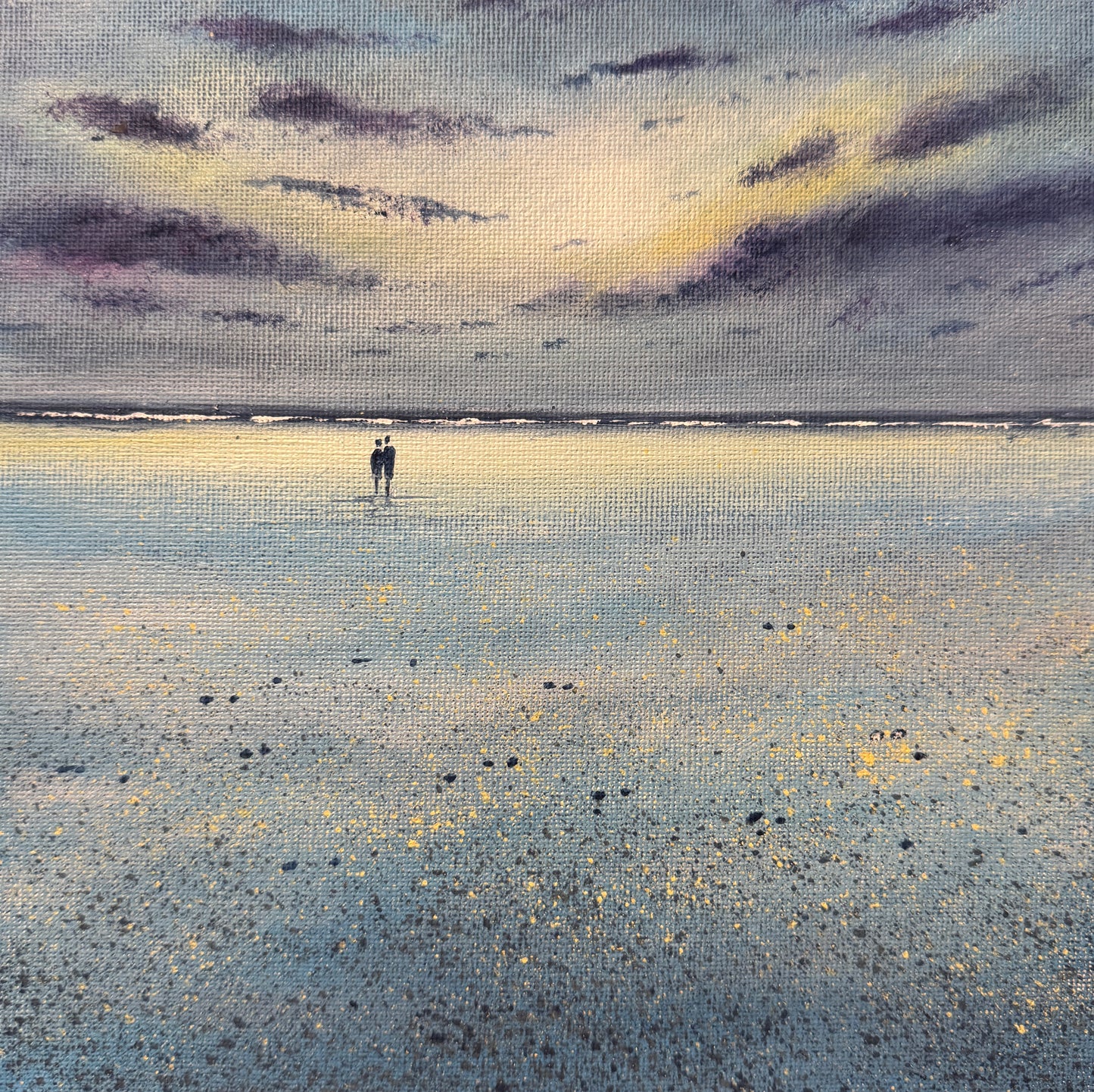 Walk on the Beach Original painting by Stephen Allen.