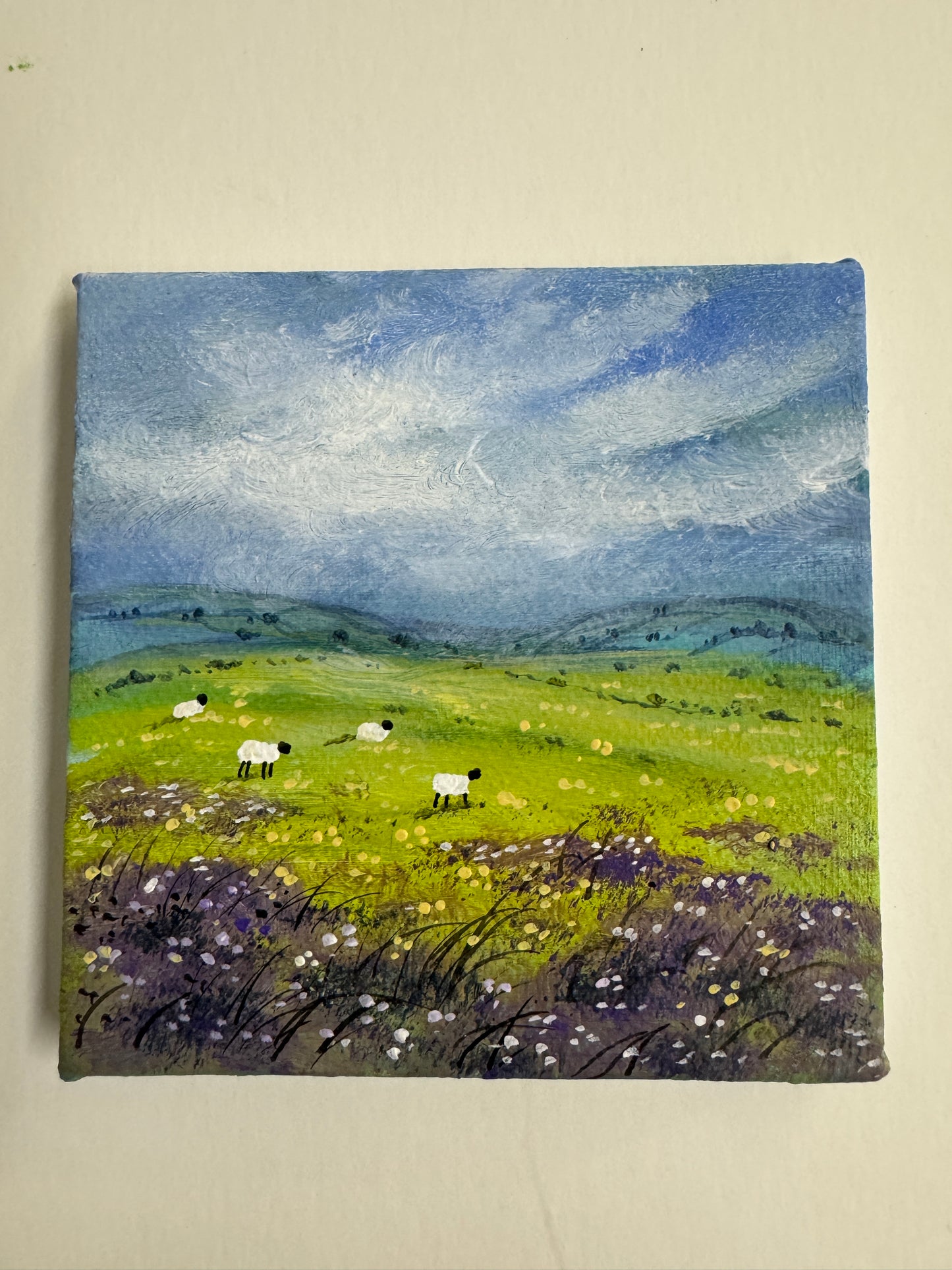 Up on the Hill Original Painting by Stephen Allen