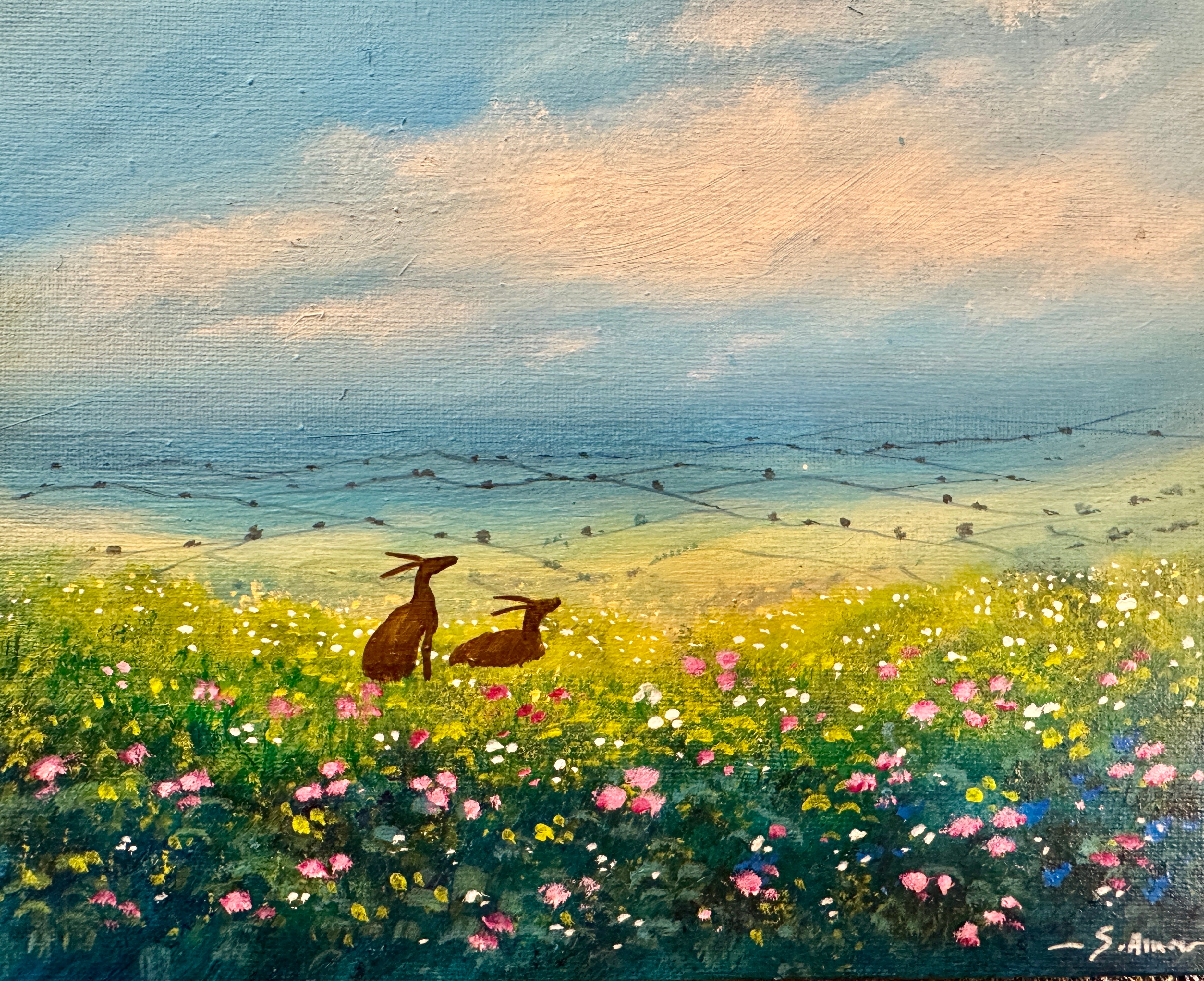 Summer Hillside Original Painting