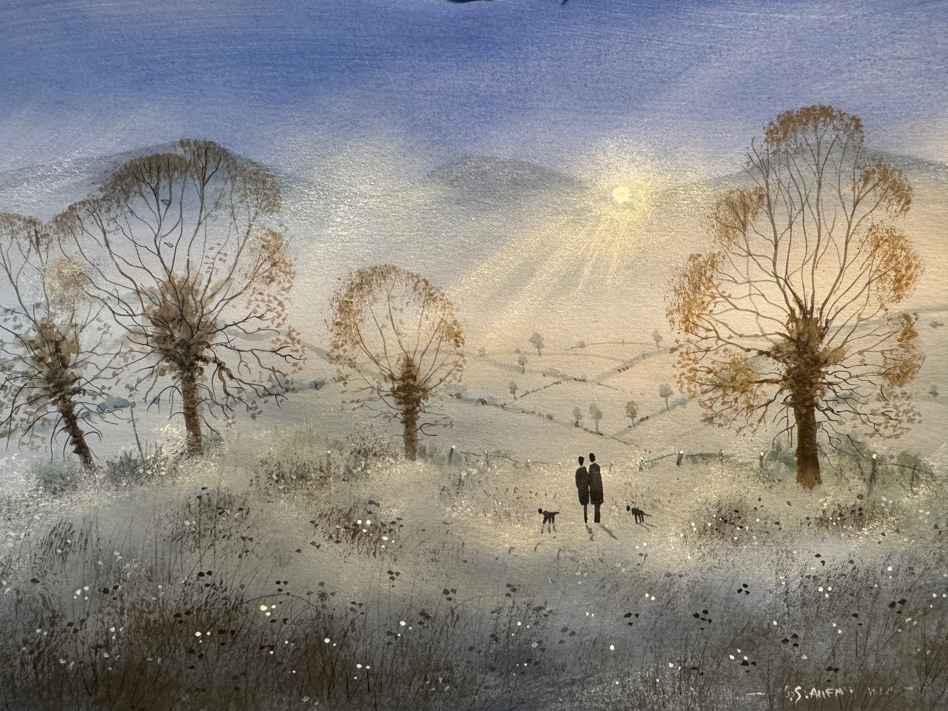 Frosty Walk Original painting