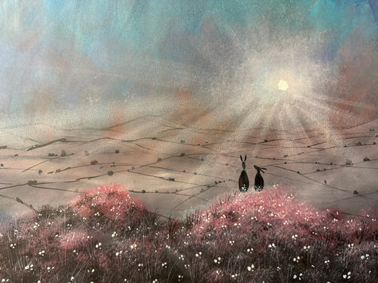 Silver Beams Art Limited Edition Signed Print by Stephen Allen
