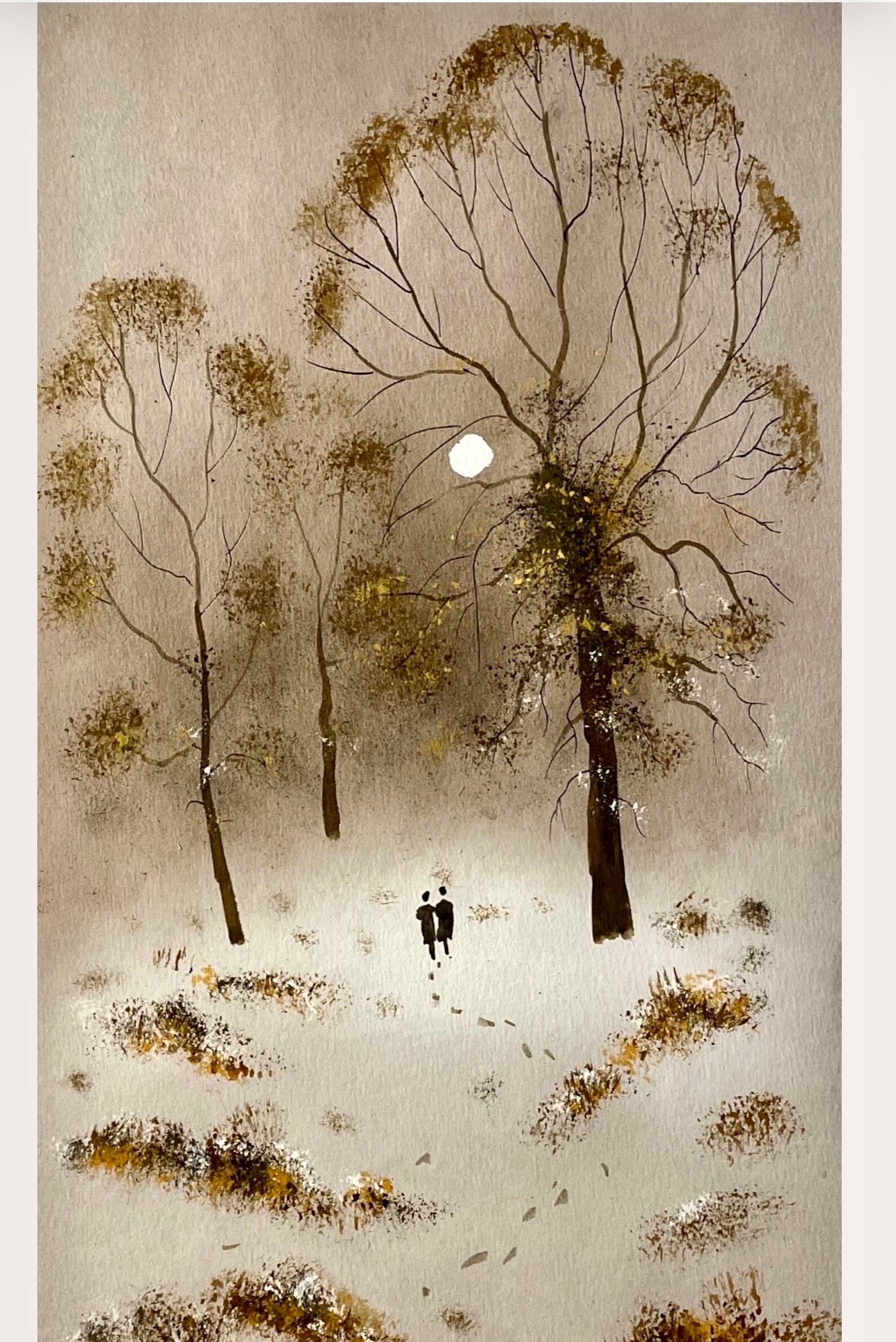 Romantic walk Open edition Print