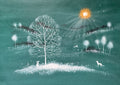 Tree of life watercolour painting