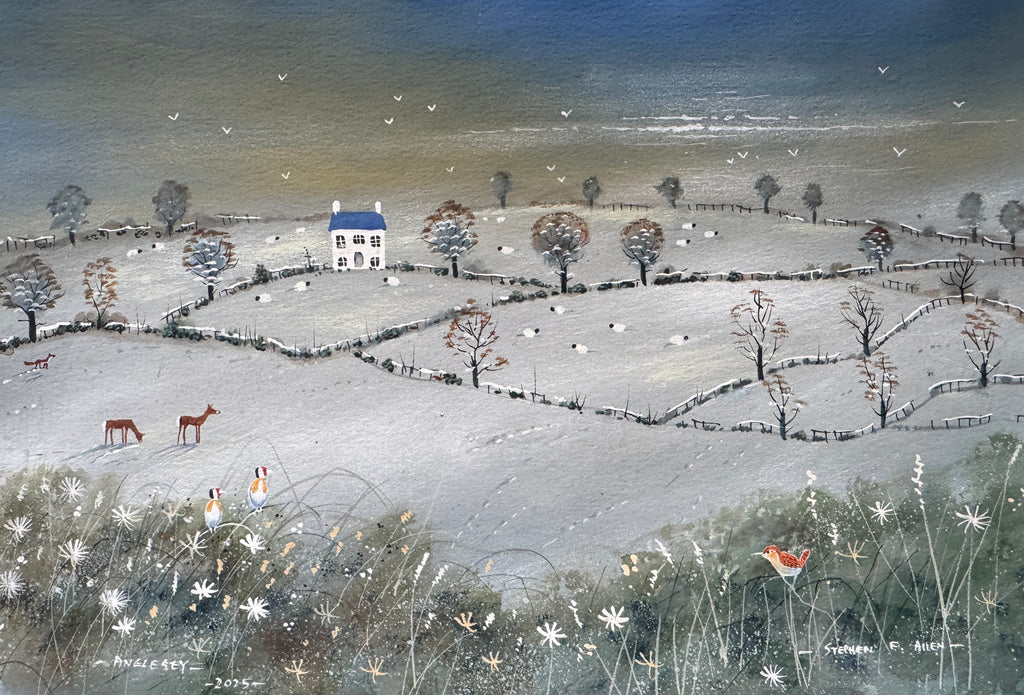 Winter Fields  original painting