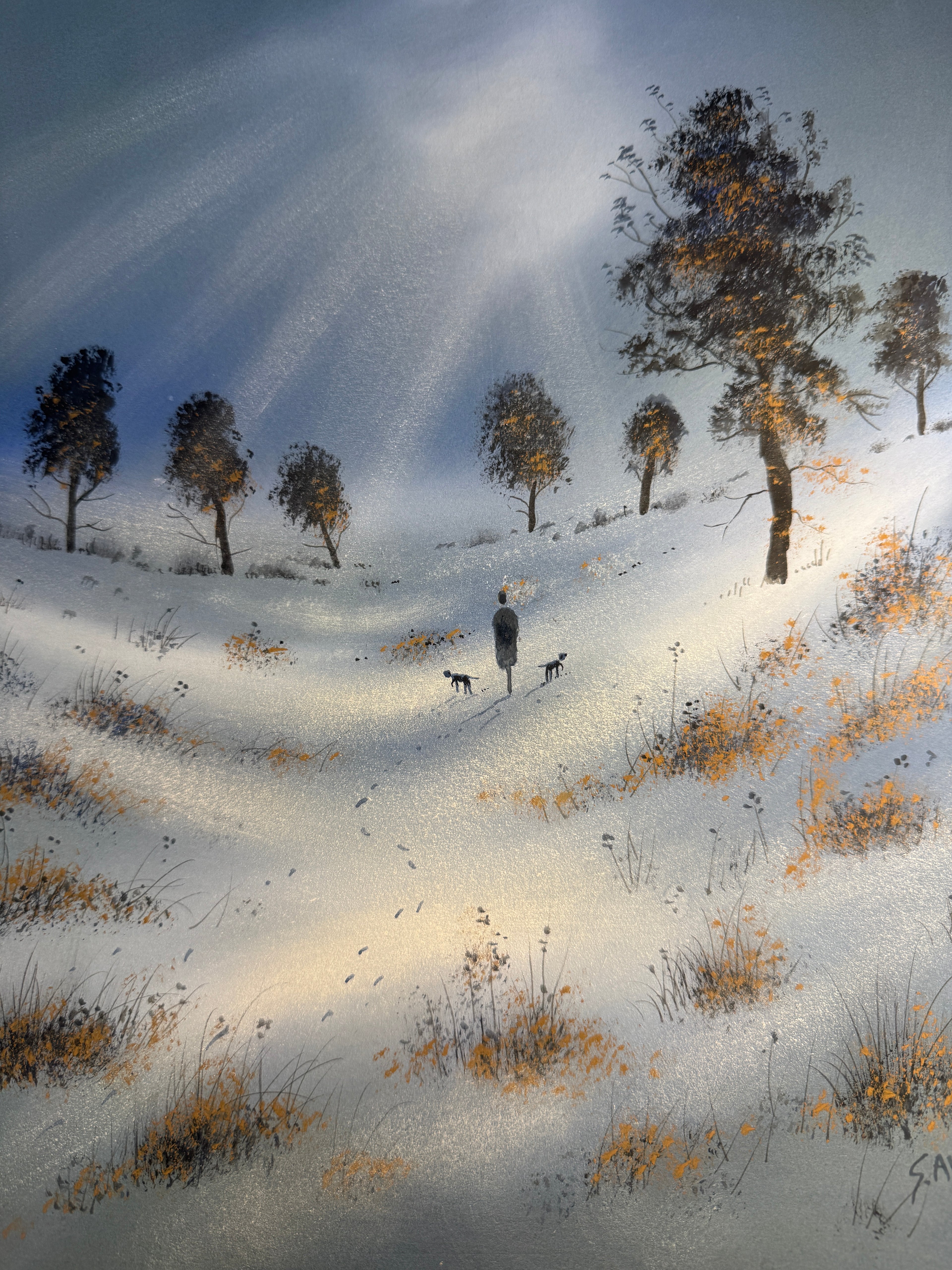 Footsteps Walk Original painting