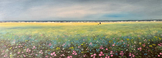 Original acrylic Painting Seaside Flowers by Stephen Allen. (Copy) (Copy)