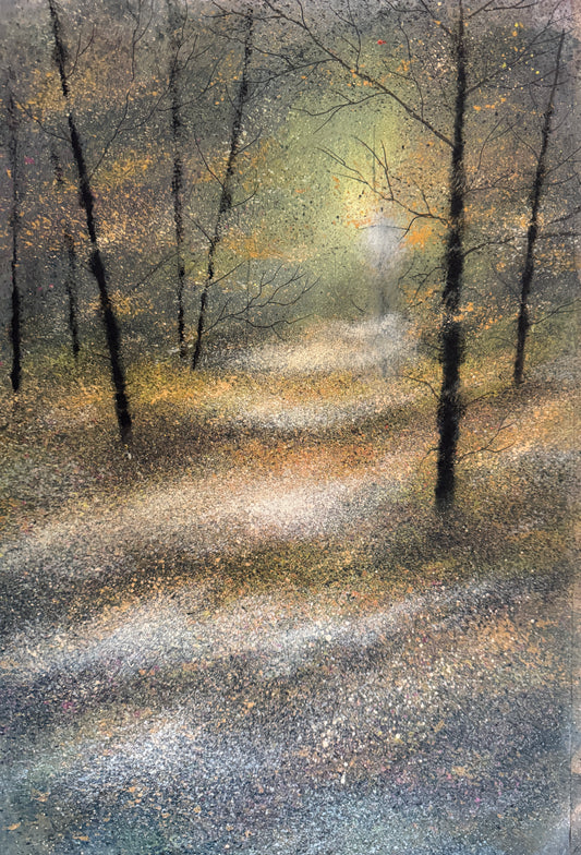 Original watercolour Painting Walk in the Forest  Allen.