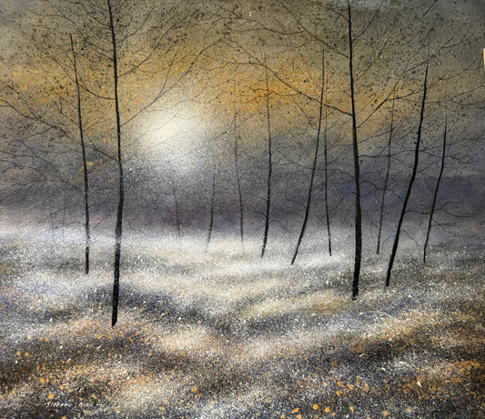 Original Painting Night Glows by Stephen Allen