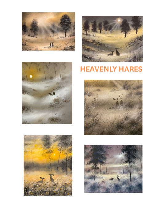 Heavenly Hares New Designed Poster Print