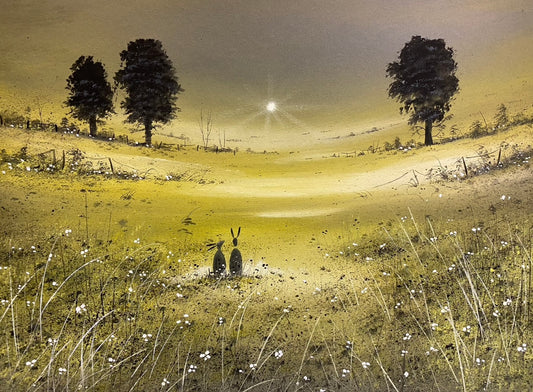 Summer Hares  Poster Print