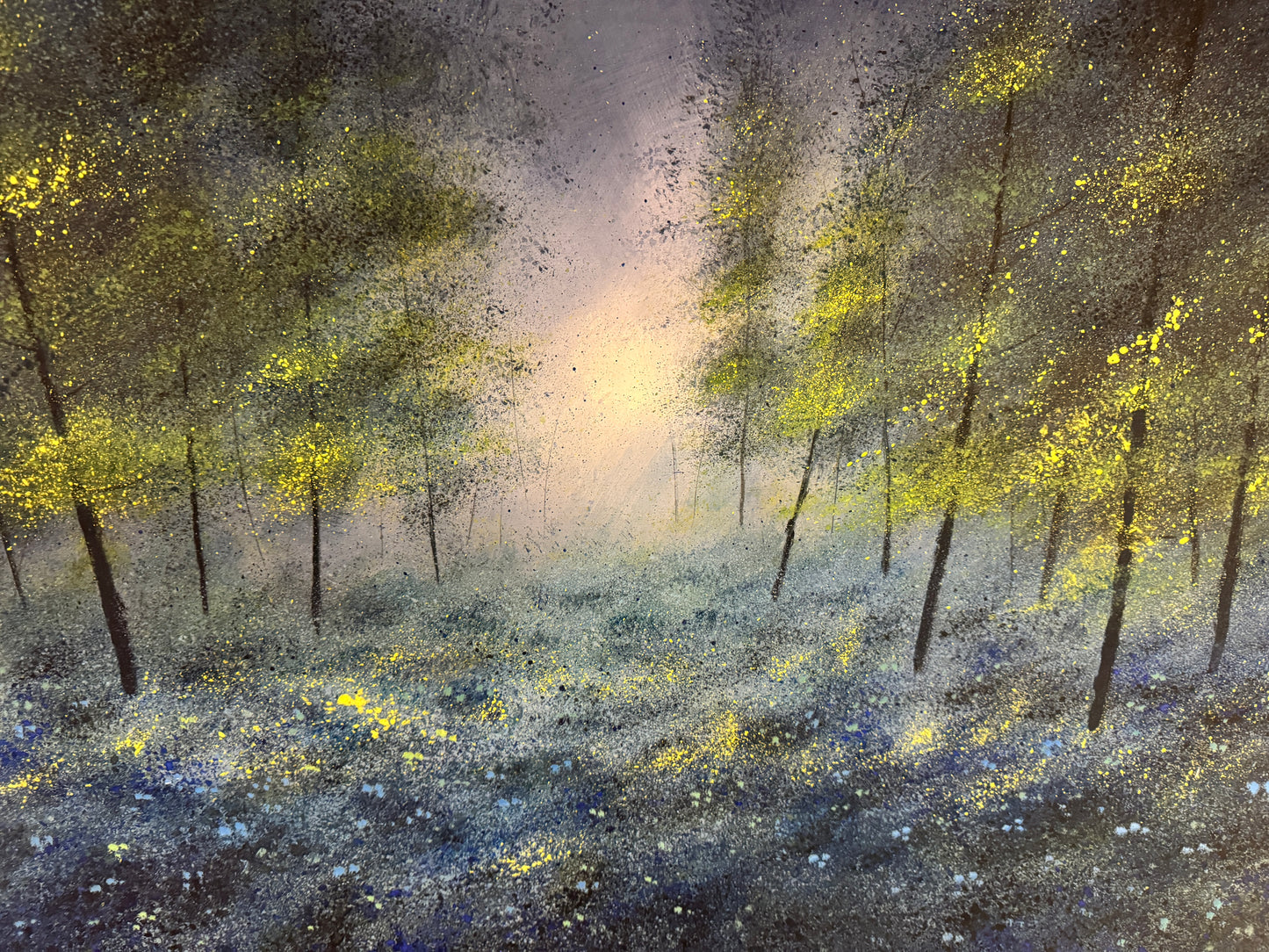 Bluebells Original painting by Stephen Allen