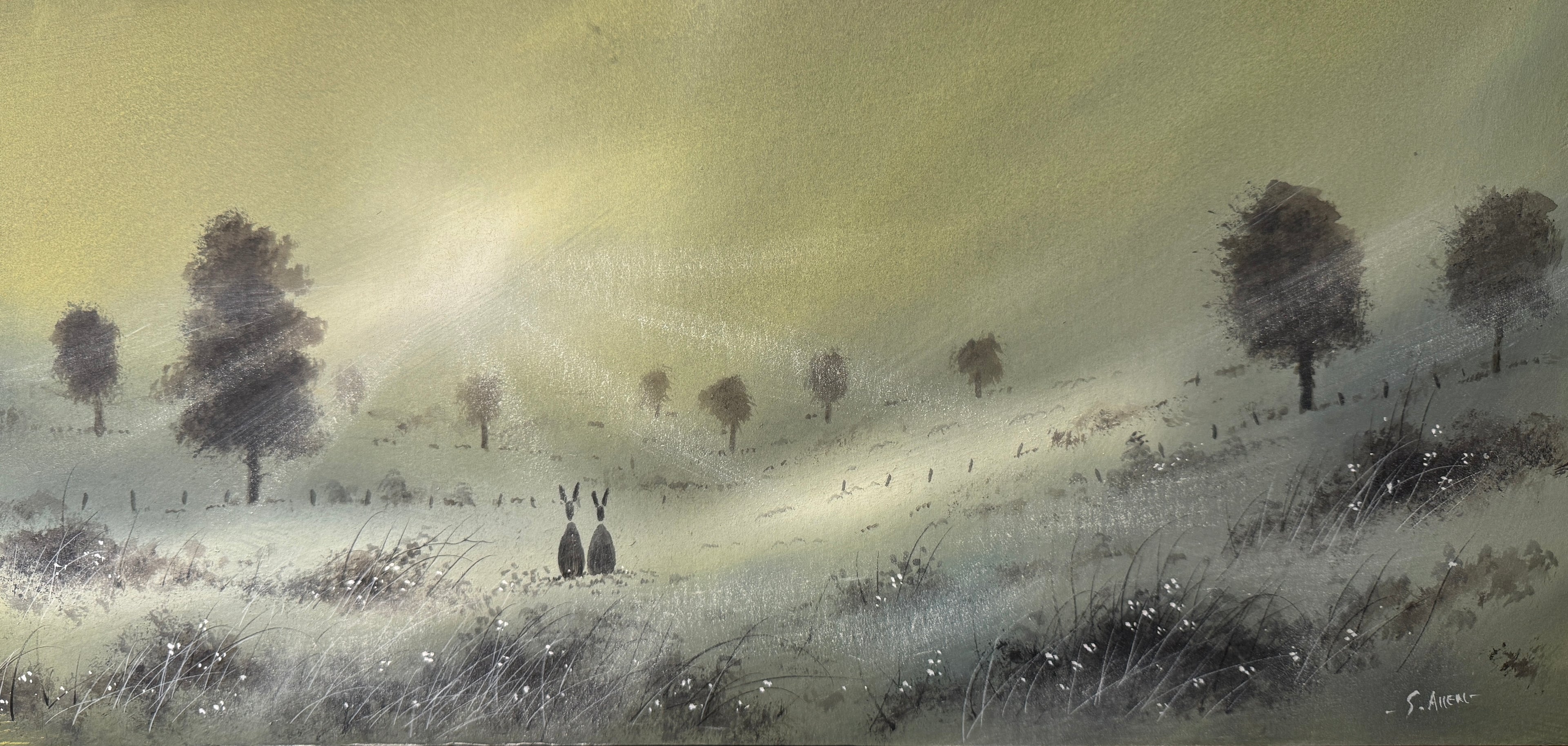 Friends Original Painting by Stephen Allen