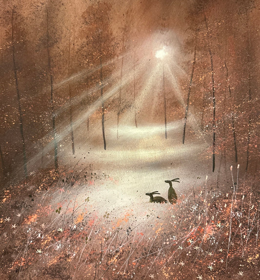 Night Rays Poster Print