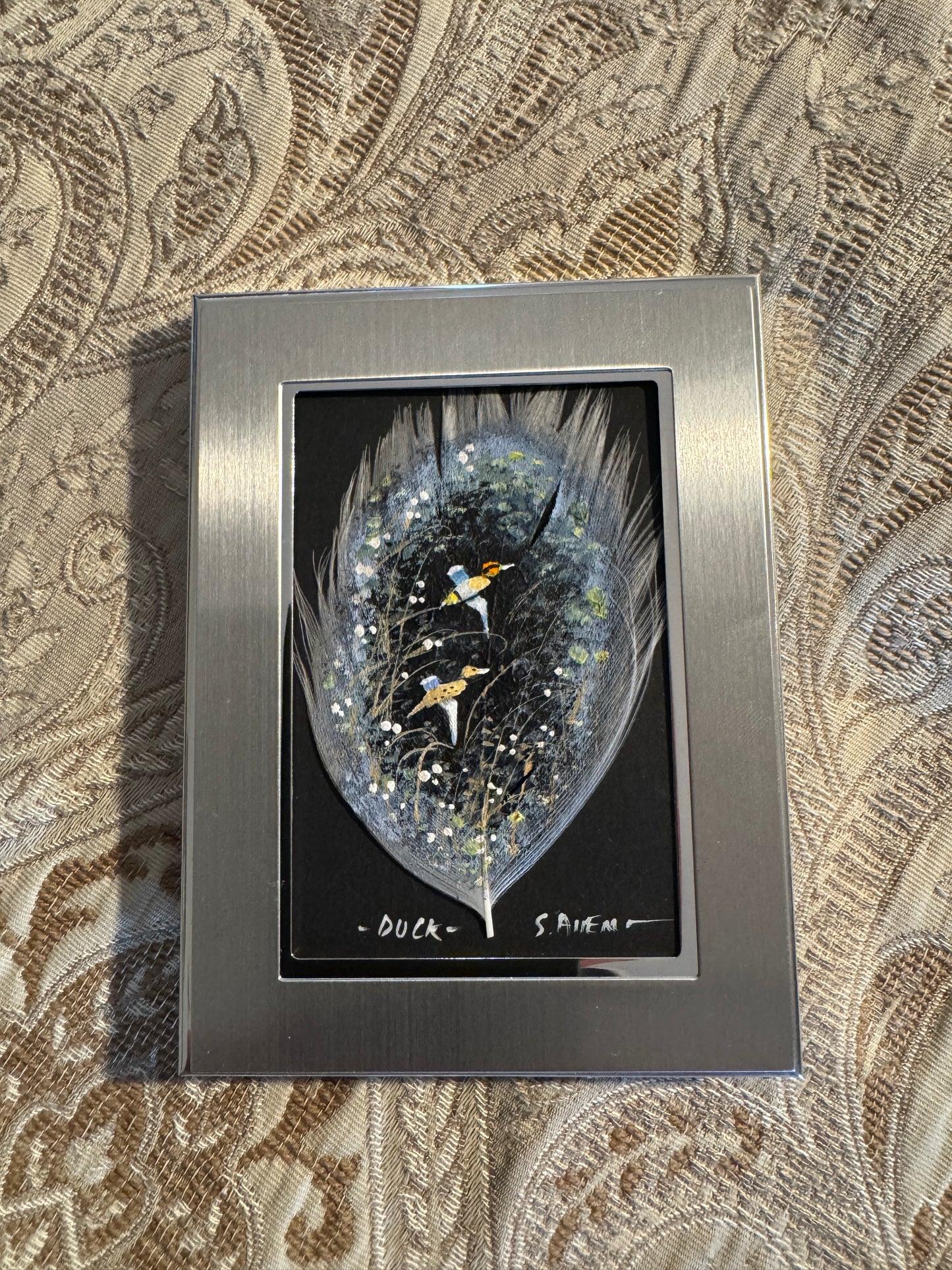 Hare Feather Painting  Stephen Allen