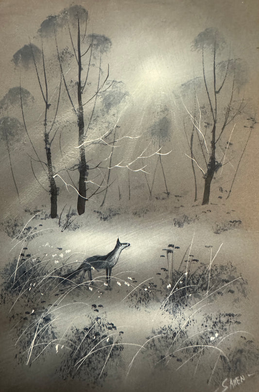 Watercolour painting Fox by Stephen Allen
