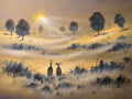 Hares in the Landscape Fine Art Limited Edition Print