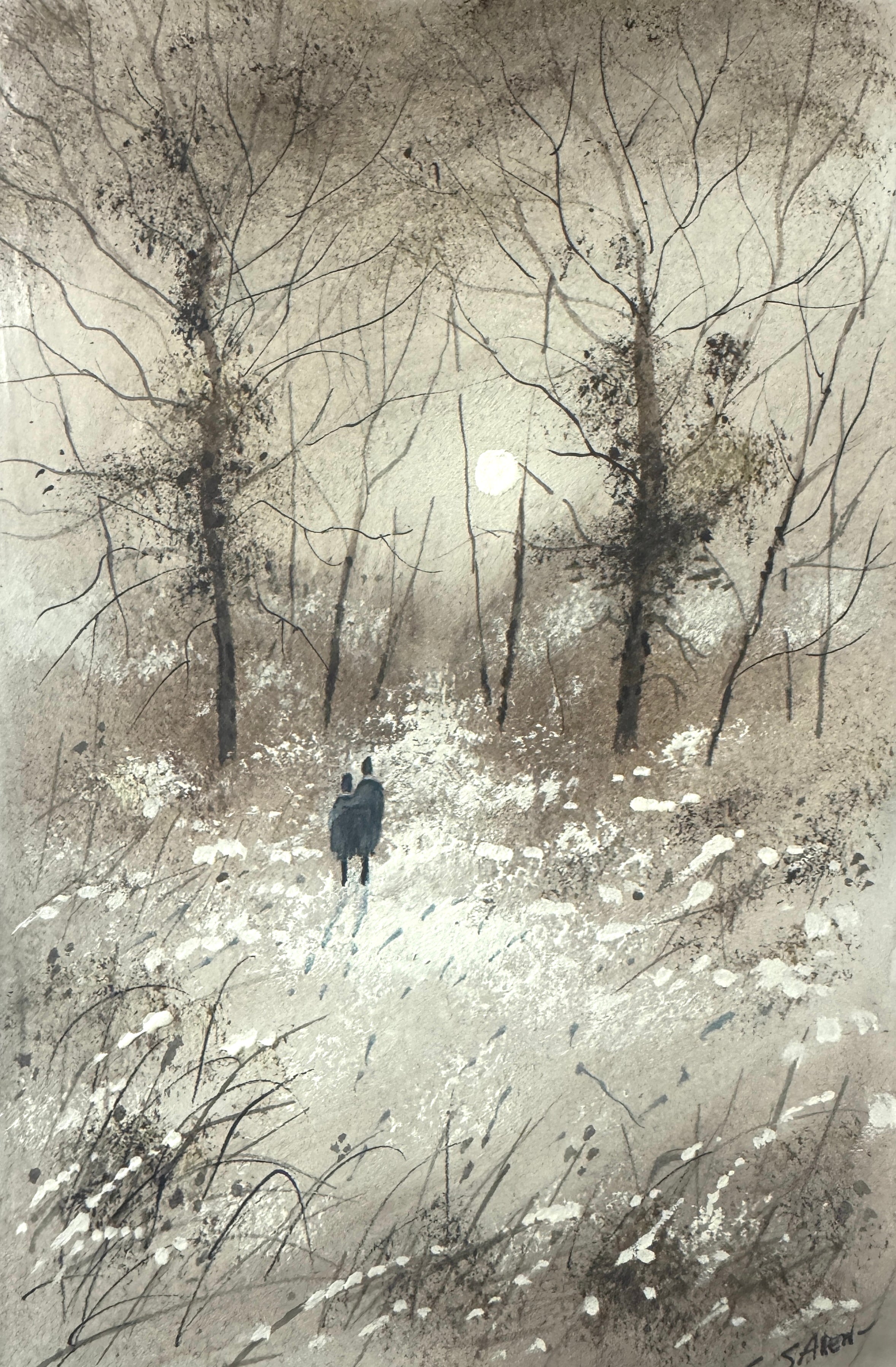 Original Painting Romance  in the Air by Stephen Allen