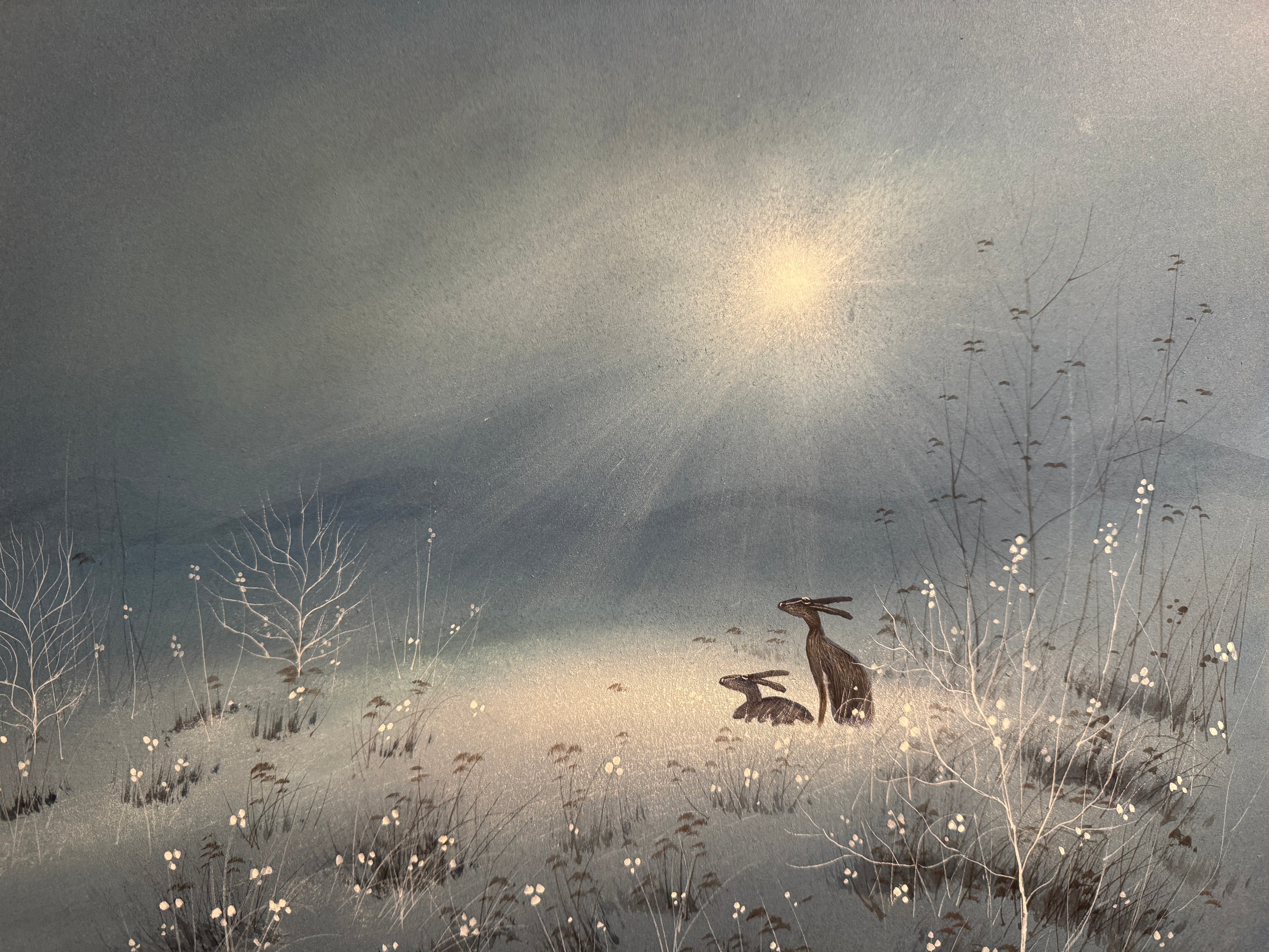 Blue Hare Original Artwork by Stephen Allen