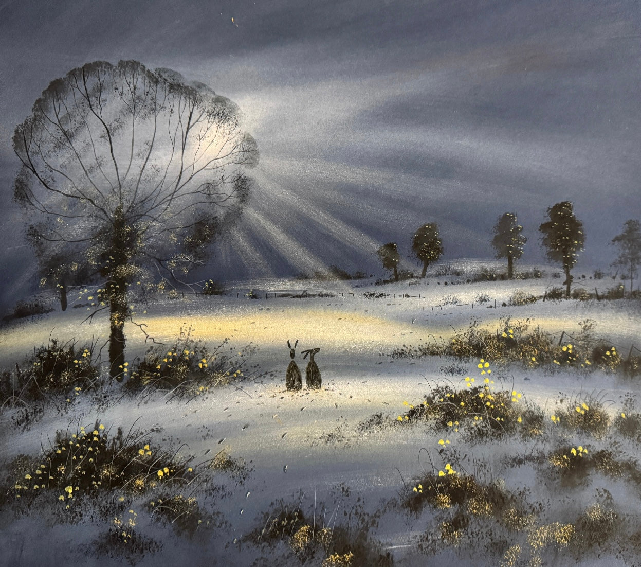 Watching the Moon Fine Art  Limited Edition Print by Stephen Allen