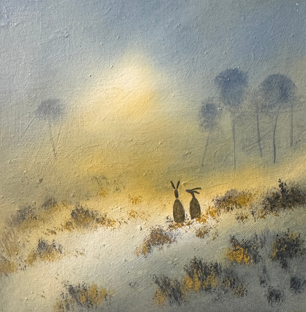 Hillside Haze Canvas Painting
