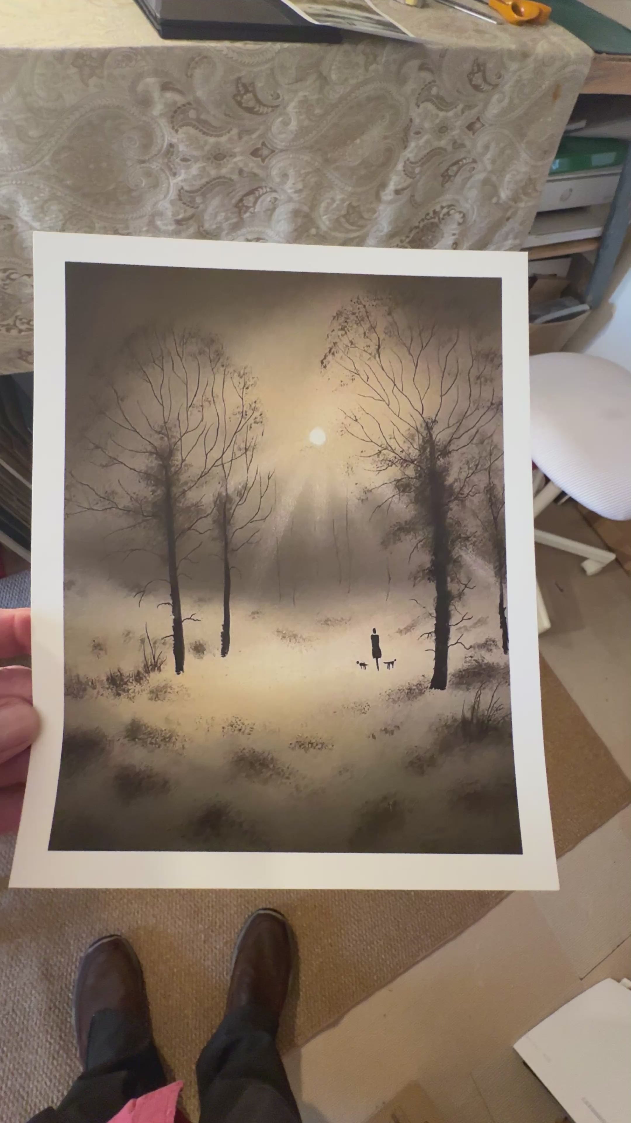 Silent Moon Fine Art Limited Edition Signed Print  by Stephen Allen